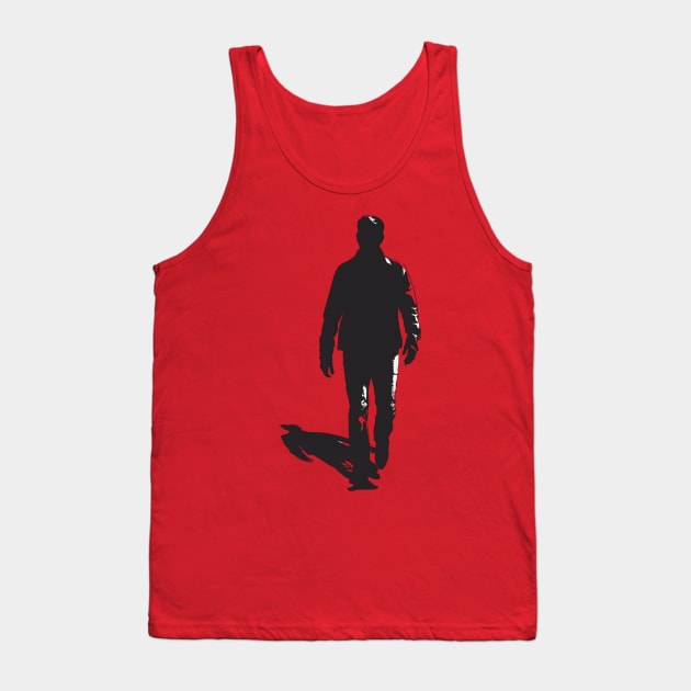 Shadow Man walking Tank Top by Mary_Momerwids